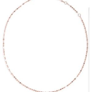 Lana Black Necklace in Rose Gold